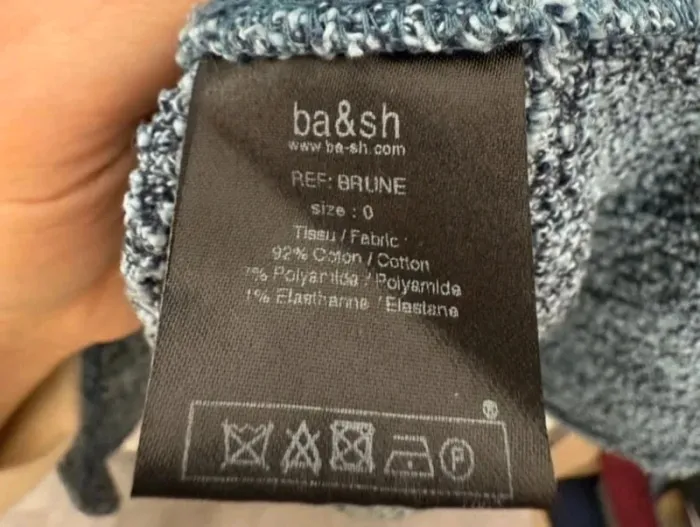Robe Bash en coton bleue taille 0 donc XS super état - photo numéro 8