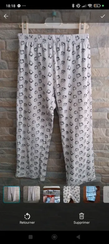 Pantalon de pyjama pingouins Tissaia 4A