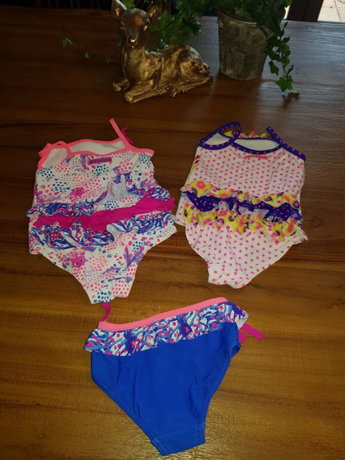 3 maillots de bain fille petit beguin 9 mois - photo numéro 2