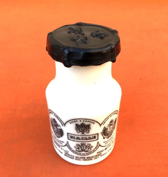 Ancien pot à moutarde en opaline Maille depuis 1747 - photo numéro 8