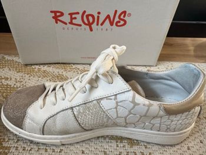 Baskets beige et dorées - photo numéro 7