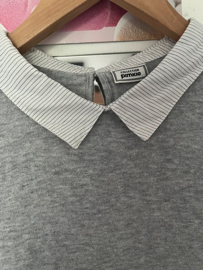 Pull avec col de chemise, Pimkie, M - photo numéro 2