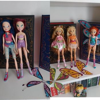 5 Poupées Musa Tecna Stella Flora et Bloom Believix Winx Club Witty Toys saison 4 Smoby