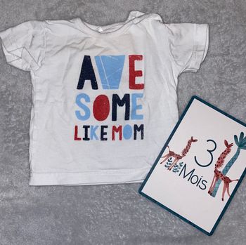 Tee shirt bébé 3 mois