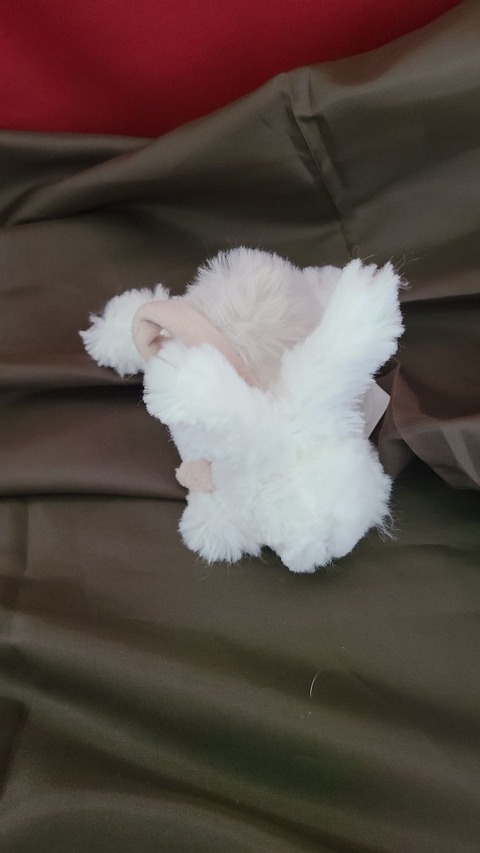 Peluche Lapin Blanc Ma Petite Taupe Bonbon doudou et compagnie - photo numéro 3