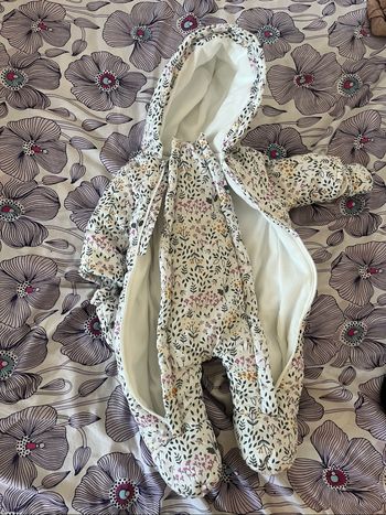 Combinaison bébé fleurs 1-3 mois mixte