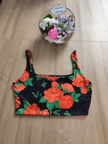 Crop Top à fleurs