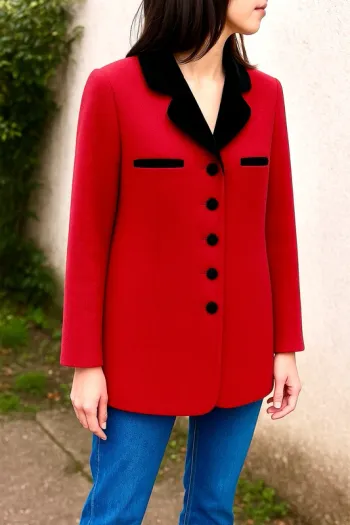 Long Manteau élégant neuf taille 1 - Thérèse Baumaire