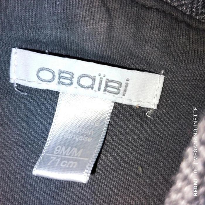 🐻 Salopette bébé Obaïbi – 9 mois 71 cm – Gris doux et confortable - photo numéro 5