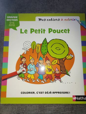 livre de coloriage "le petit poucet"