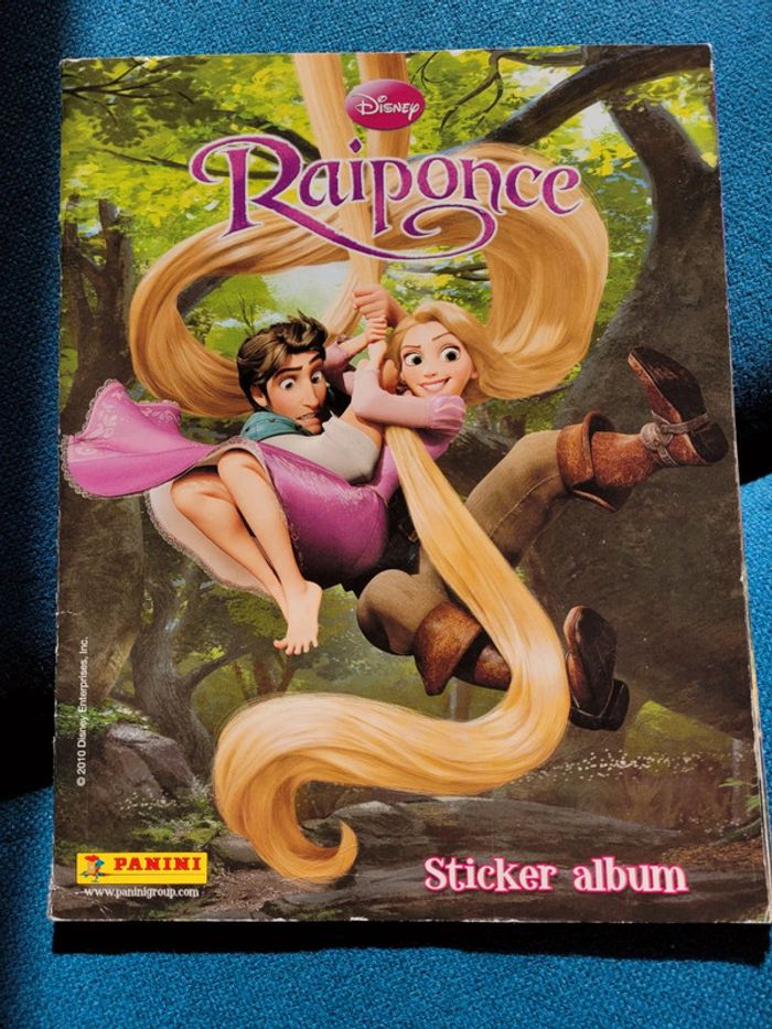 Album Panini Raiponce complet + poster Disney collection autocollants stickers princesse