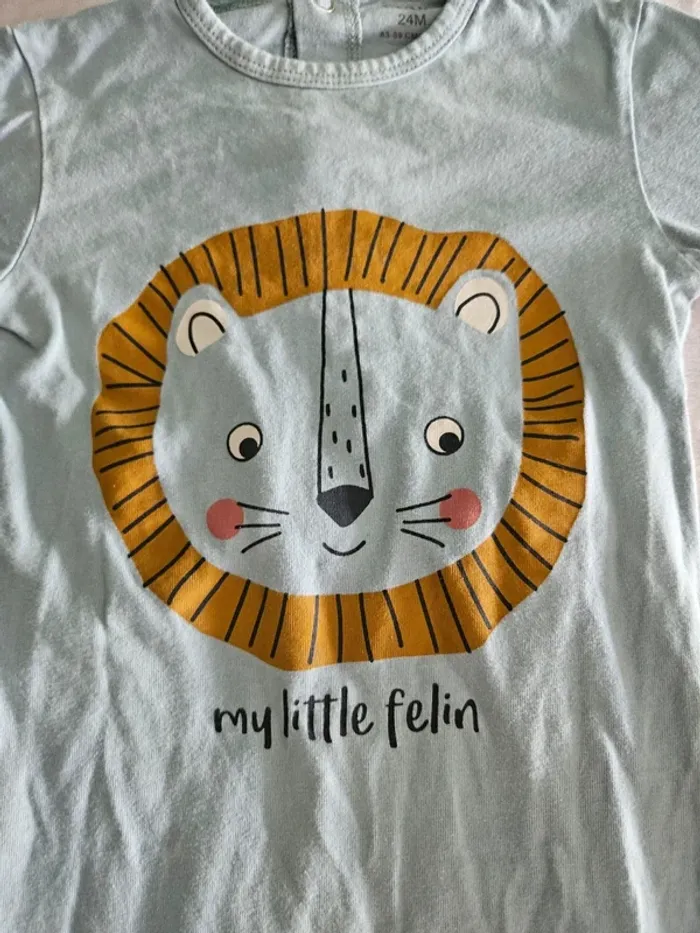 Pyjama coton lion 🦁 24 mois kiabi - photo numéro 2