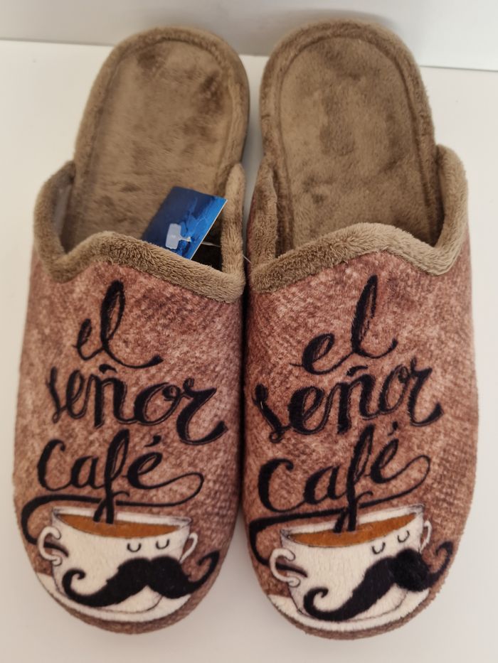 Mules Pantoufles El Señor Café Marron Noir - photo numéro 7