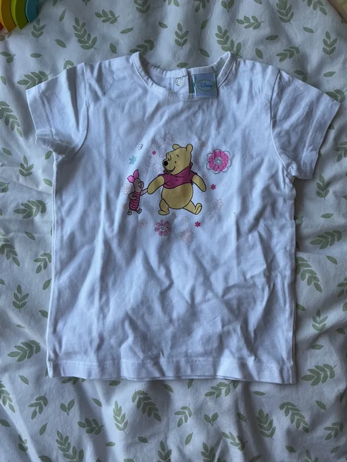 teeshirt manches courtes disney winnie 12 mois - photo numéro 3