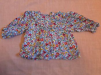 Tunique Sergent Major 9 mois à fleurs