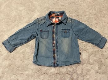 Chemise manches longues bleue - Obaïbi - 18 mois