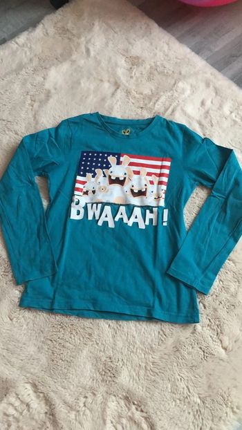 Lapins cretins - T shirt ML garçon 12ans