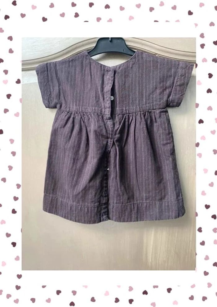 Robe violet foncé  Du pareil au même 12 mois - photo numéro 4