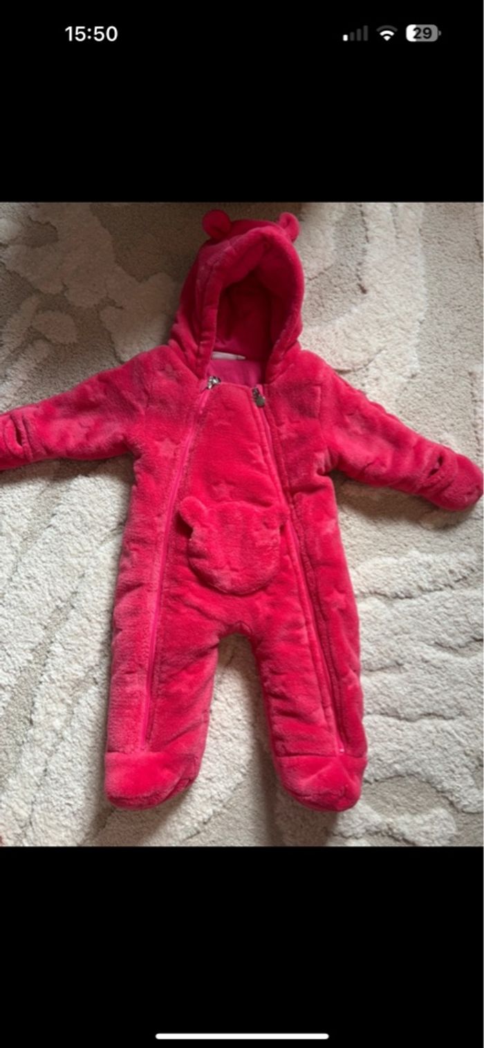 Combinaison pilote bébé fille Noukie’s 6-9 mois | Hiver chaude doudou