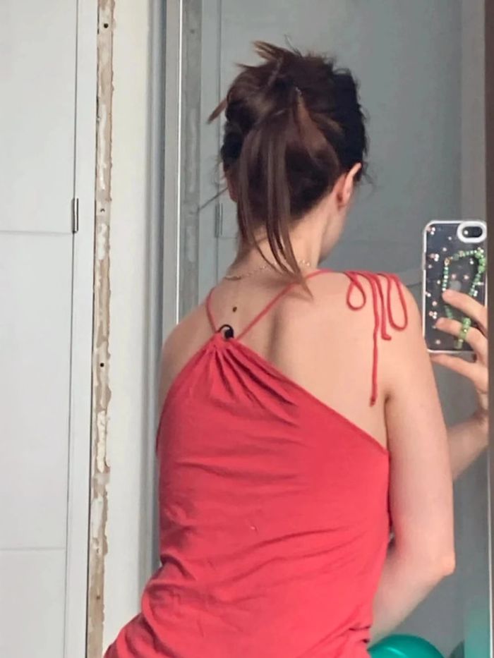 T-shirt boléro Cop-Copine gris taille 38 - photo numéro 2