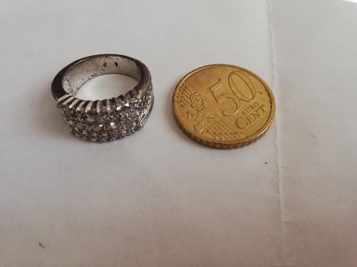 Magnifique bague vintage strass - photo numéro 2