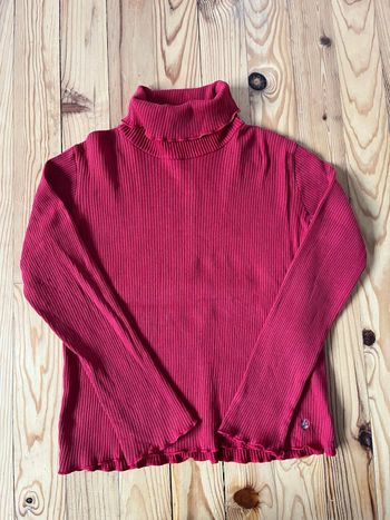 Sous-pull rouge Petit Bateau 10 ans