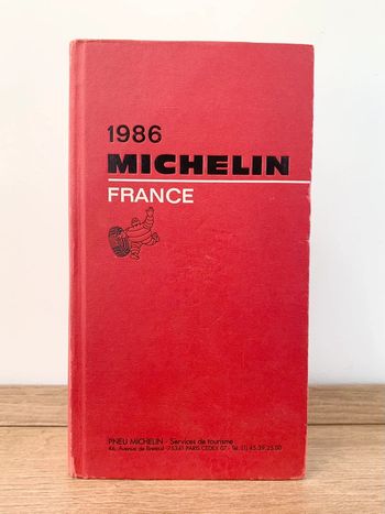 Livre vintage guide Michelin de 1986
