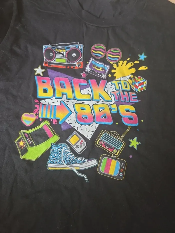 Tee shirt année 80 11.12ans - photo numéro 2
