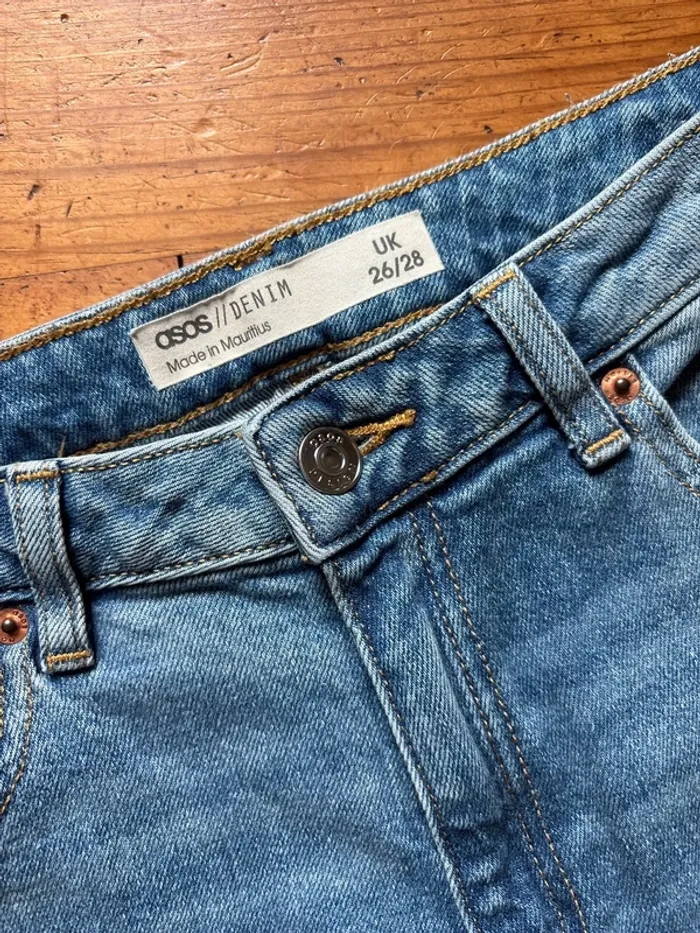 Jean bleu Mom – ASOS Denim – Taille UK 26/28 - photo numéro 3