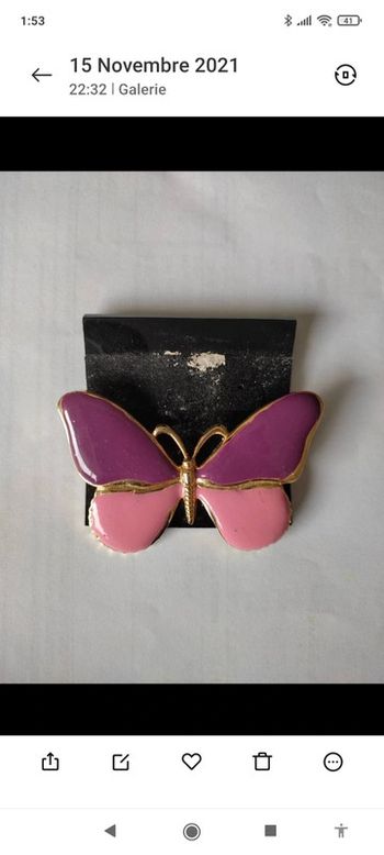 Broche papillon