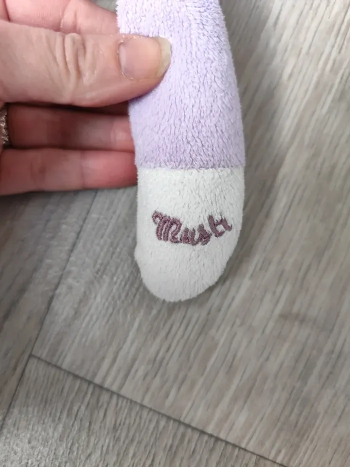 Peluche/doudou Musti violet - photo numéro 4