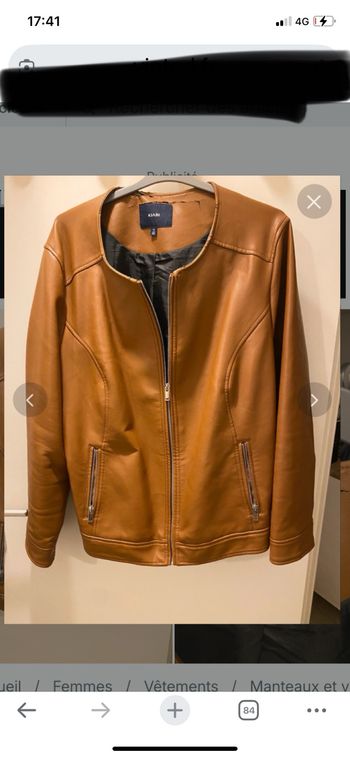 Veste simili cuir