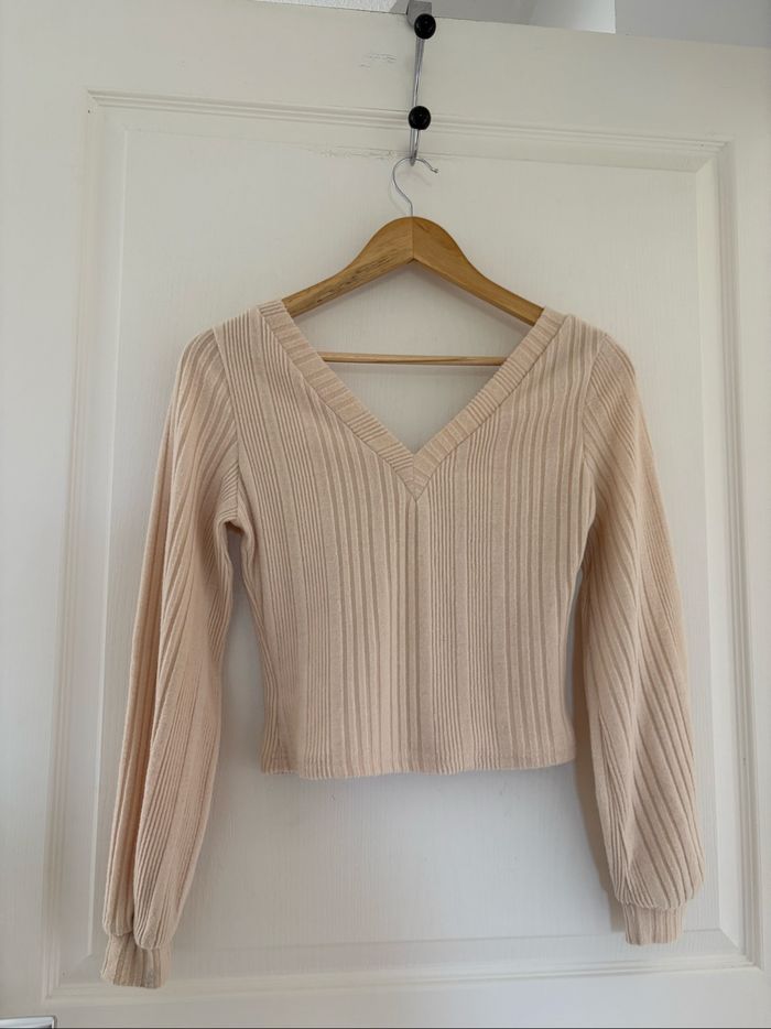 Pull crème - photo numéro 2