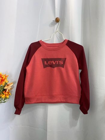 Sweat orangé/bordeaux Levi’s taille 5 ans neuf - n21m
