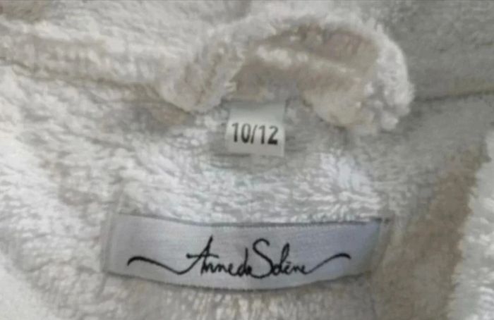 Peignoir blanc à capuche en coton - photo numéro 2