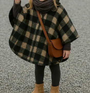 Cape IKKS en laine capuche 5 ans