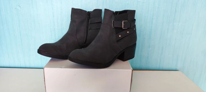 Bottines à talons nubuck 38
