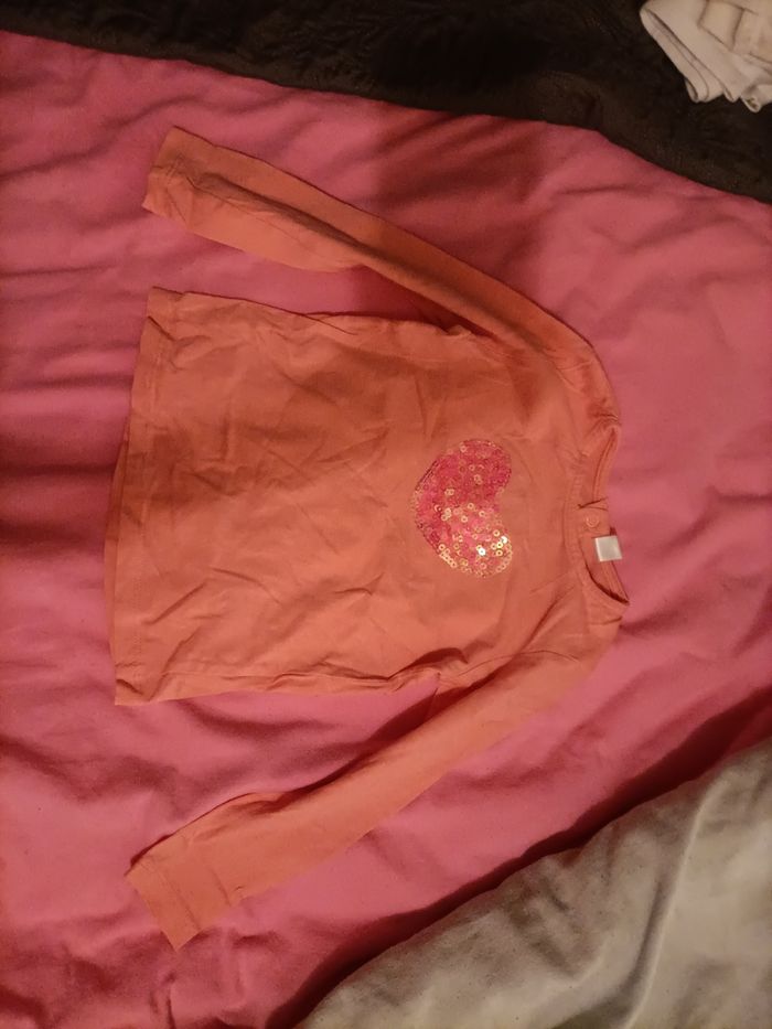 Tee short manche longue fille