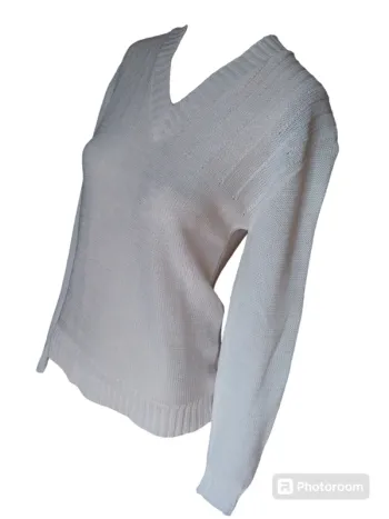 Pull classique basic blanc printemps automne