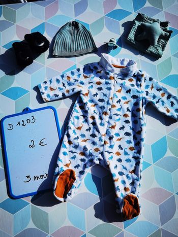 D1203 - pyjama garçon 3 mois