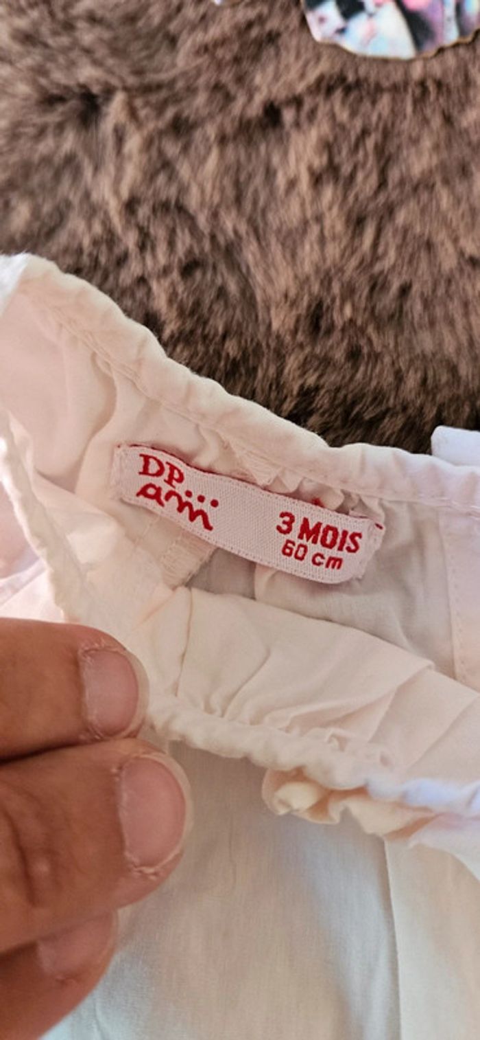 Robe dpam 3 mois été fille avec pélican et fleurs - photo numéro 4