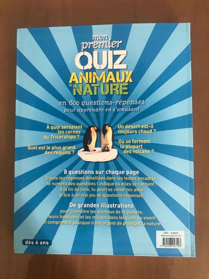Mon premier Quiz Animaux et Nature France Loisirs NEUF - photo numéro 9