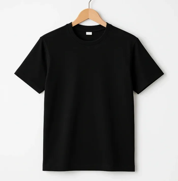 T shirt noir 100% coton taille XL
