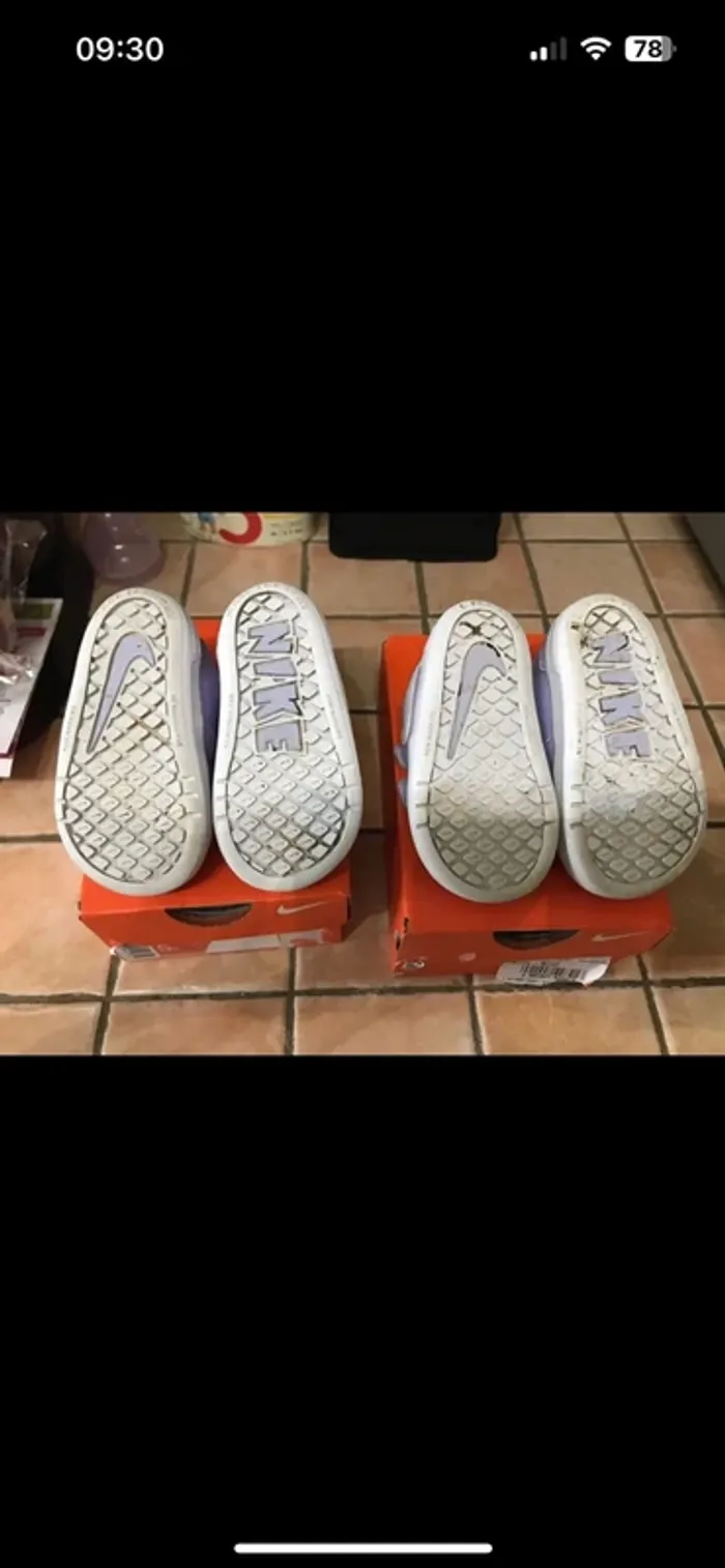 Lot 2 paires nike taille 21 - photo numéro 3