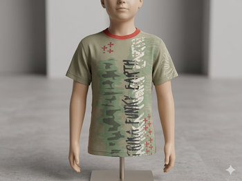 T-shirt kaki imprimé 12 ans Taille 150