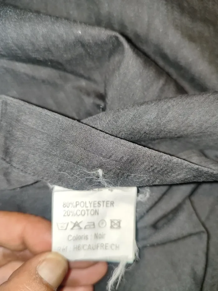 Chemise Unie Cerrer Noire à Rayures Discrètes - Taille 4 / XL - Très Bon État - photo numéro 4