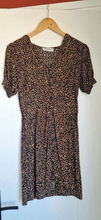 Robe légère camel et noire Héroïne