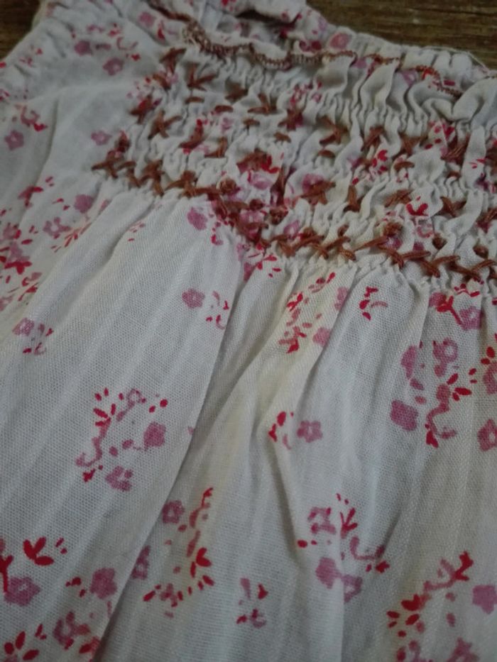 Combishort combinaison été Zara liberty rose bébé fille 9 12 mois - photo numéro 2