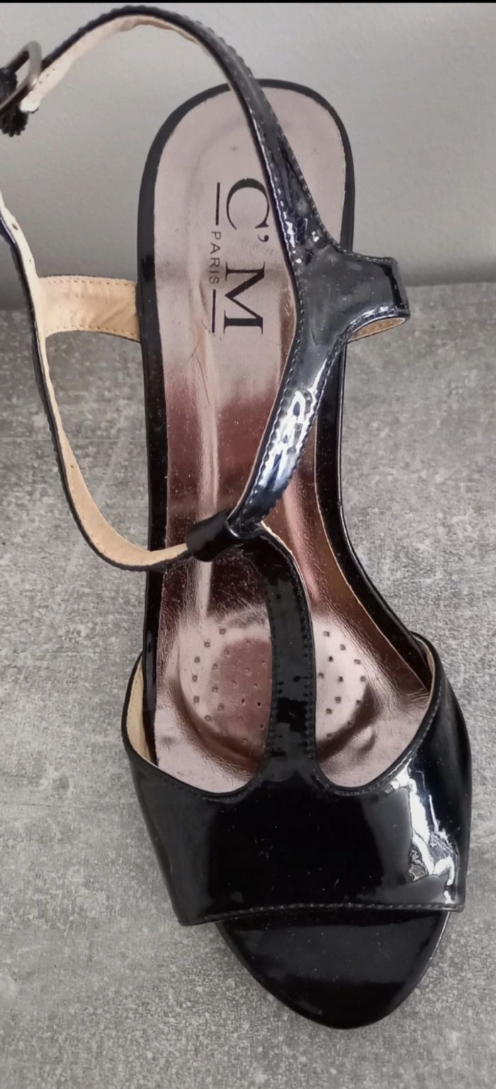 Sandales Vintage talons compensés p38 - photo numéro 4