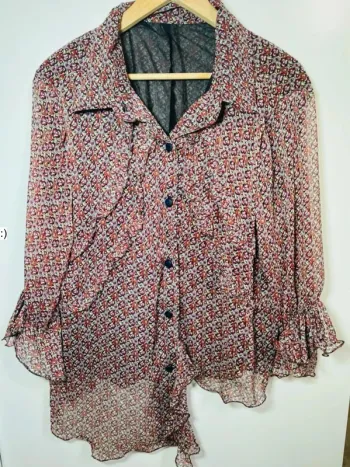Chemisier doublé original femme taille 44